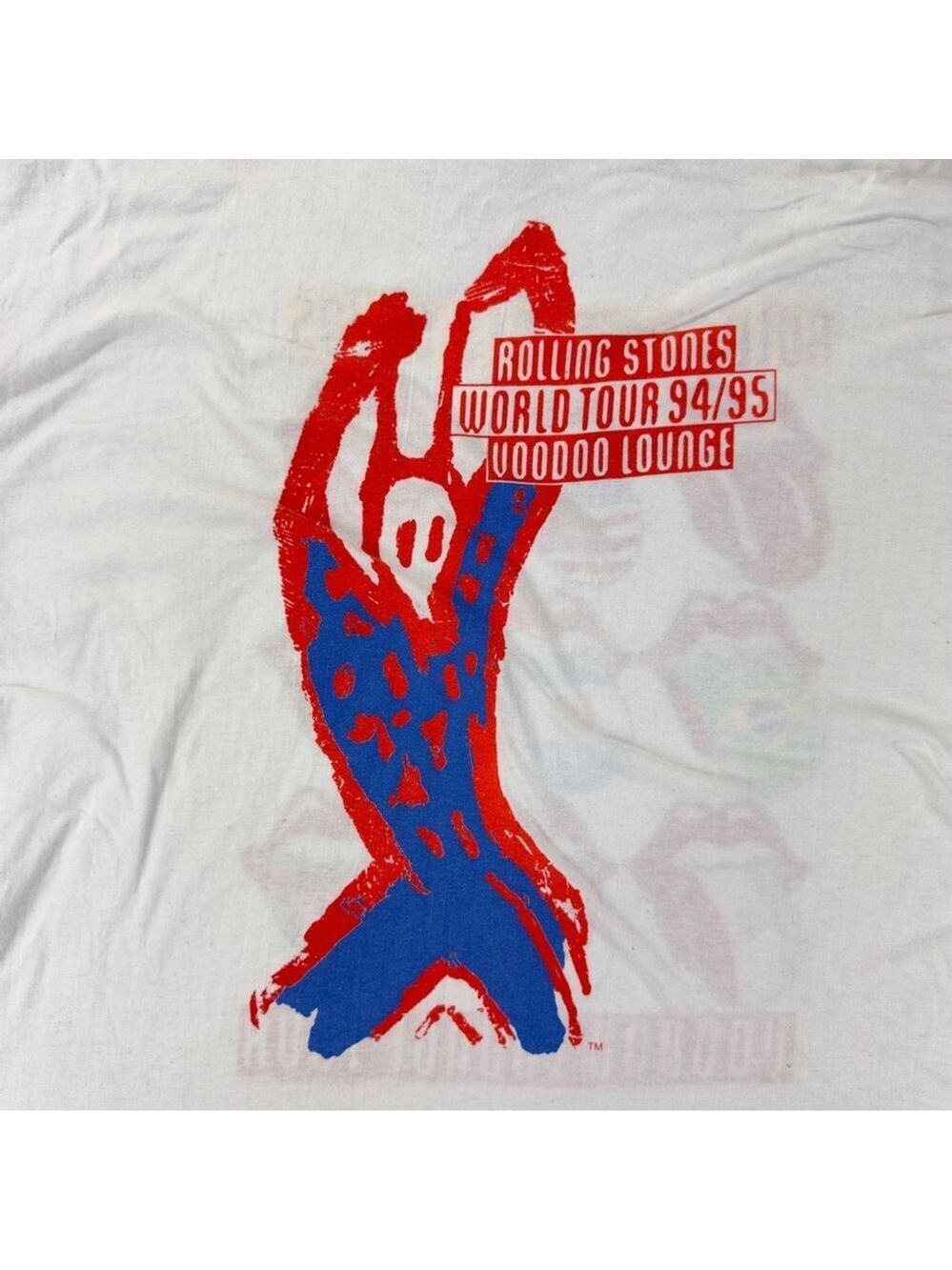 Vintage Rolling Stones Men's Size XL 1994-1995 Voodoo Lounge Single Stitch Shirt - Picture 11 of 16